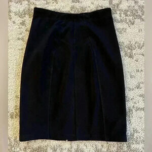 Black Knee Length Pencil Skirt